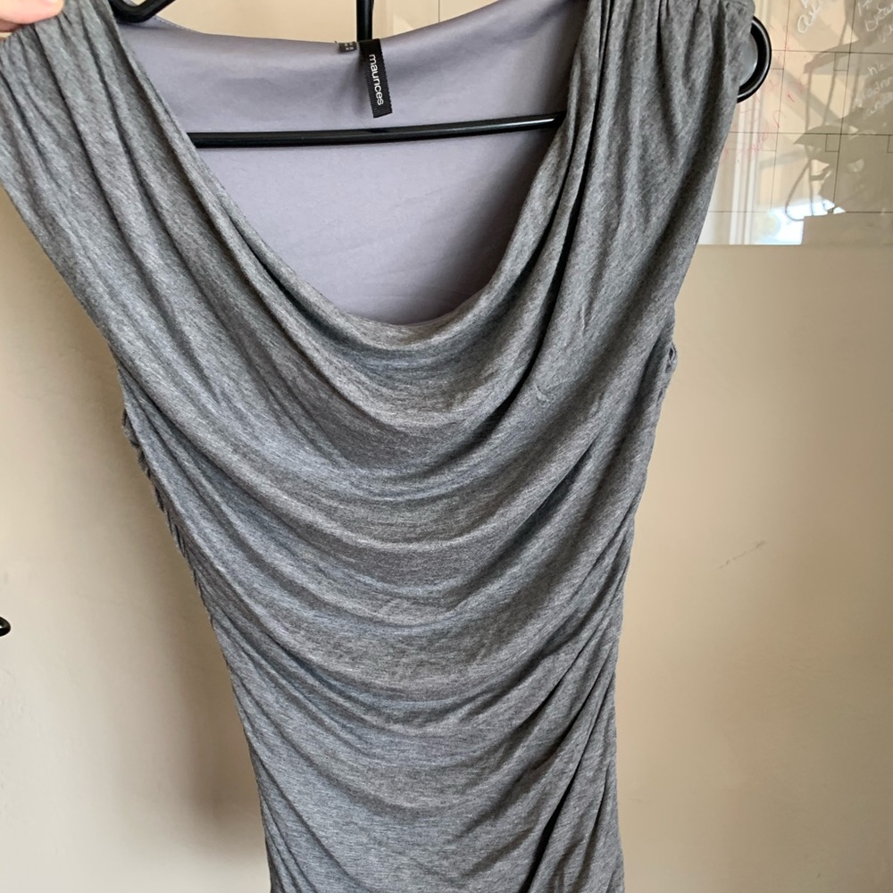 Form fitting but work appropriate shirt